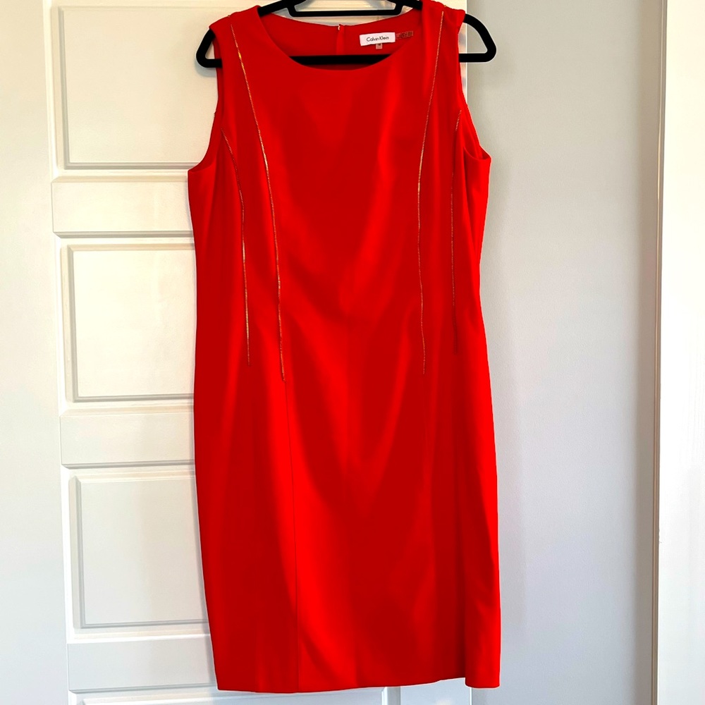 Calvin Klein Orange Dress